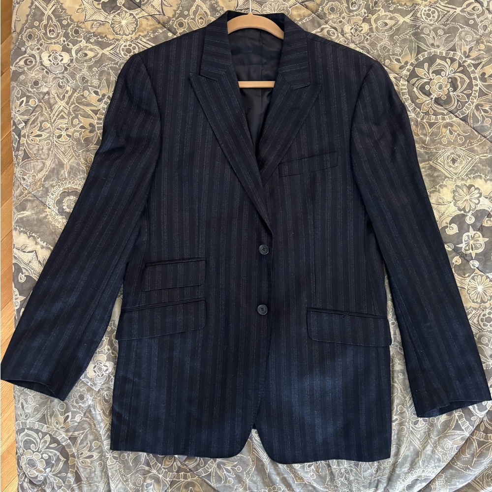 Versace navy men’s  Striped Blazer